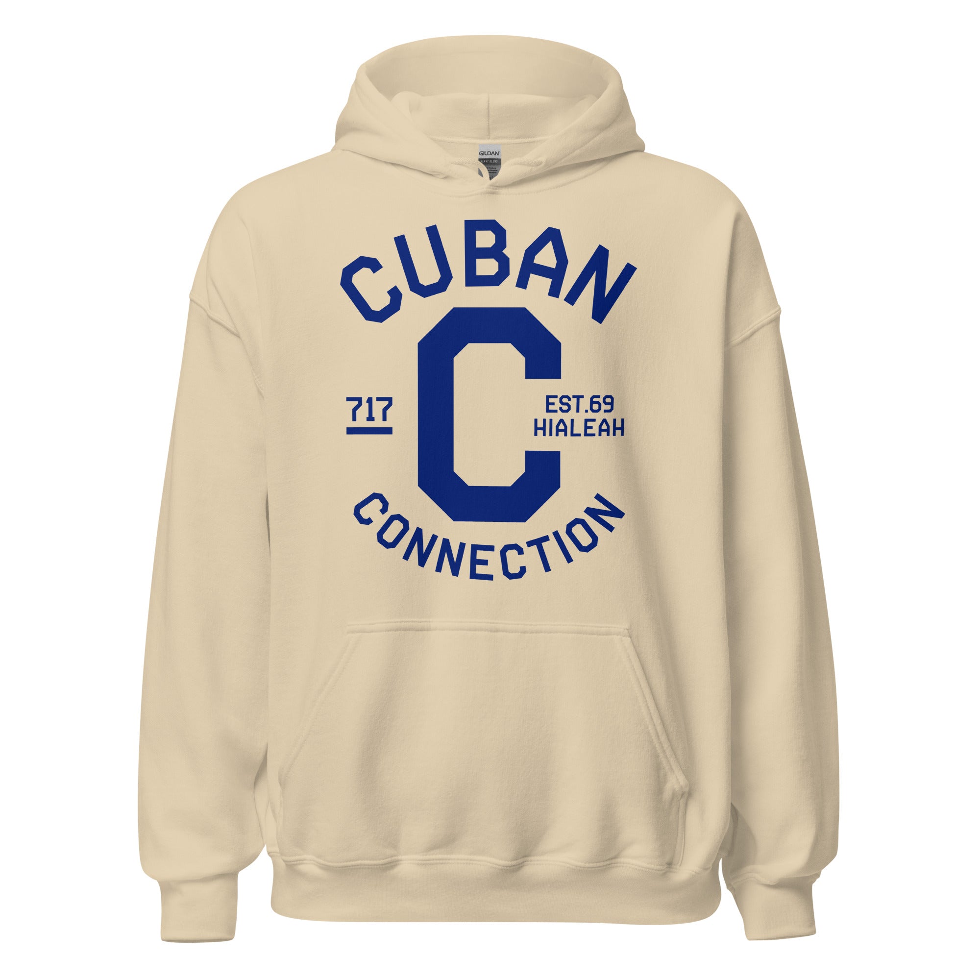 Clásico Navy Blue Logo Hoodie