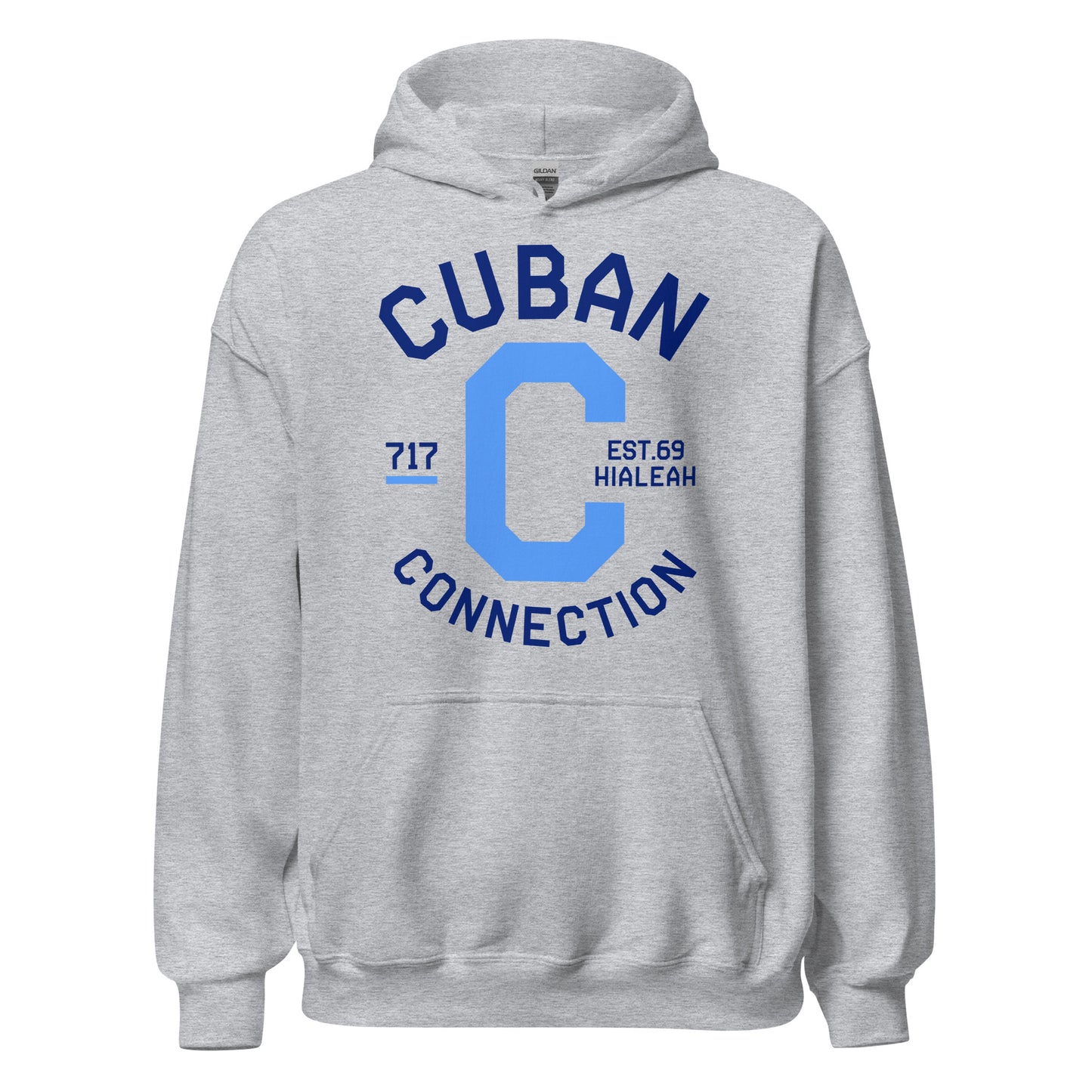 Clásico Navy & Sky Blue Logo Hoodie