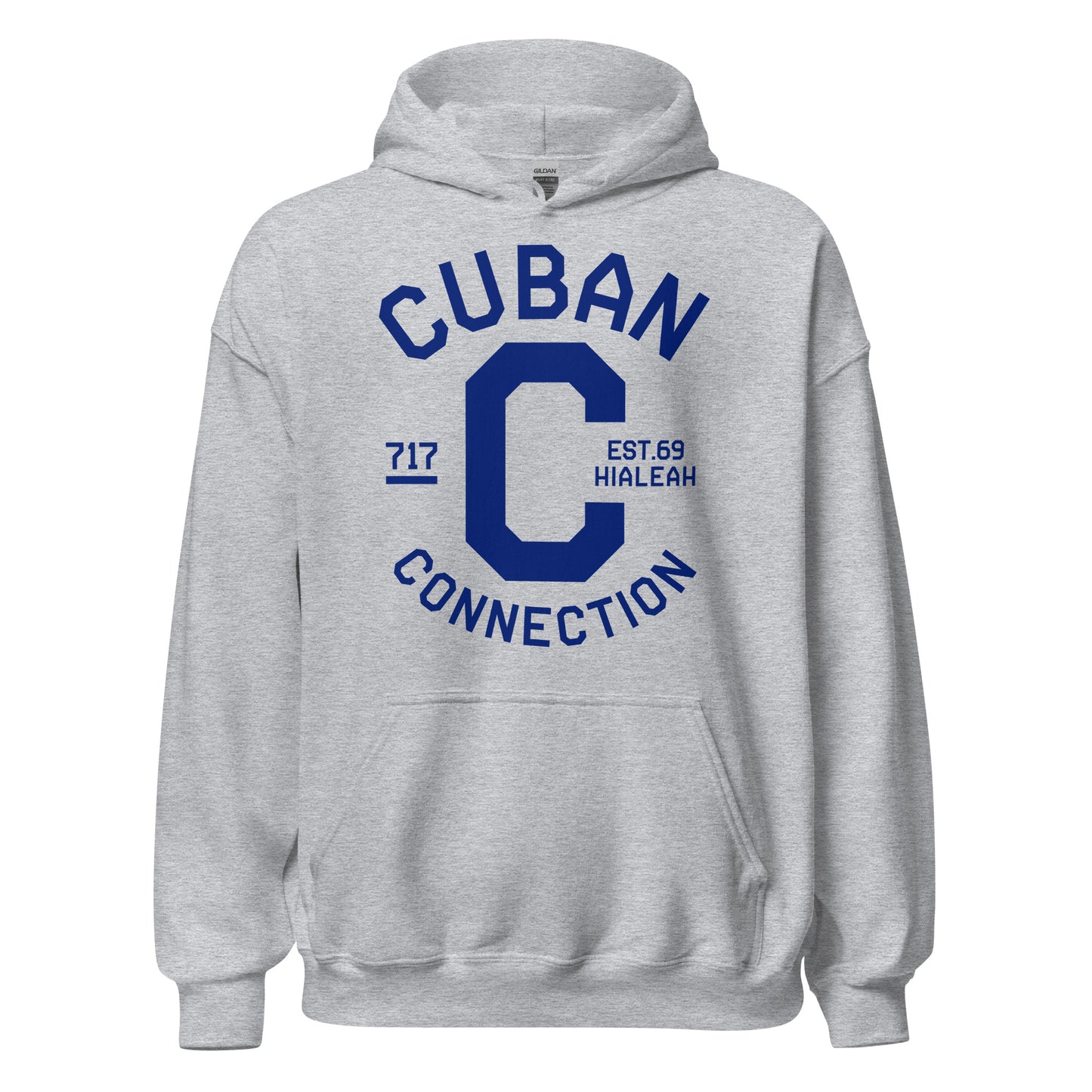 Clásico Navy Blue Logo Hoodie
