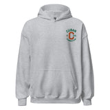 Clásico Green & Orange Embroidered Logo Hoodie