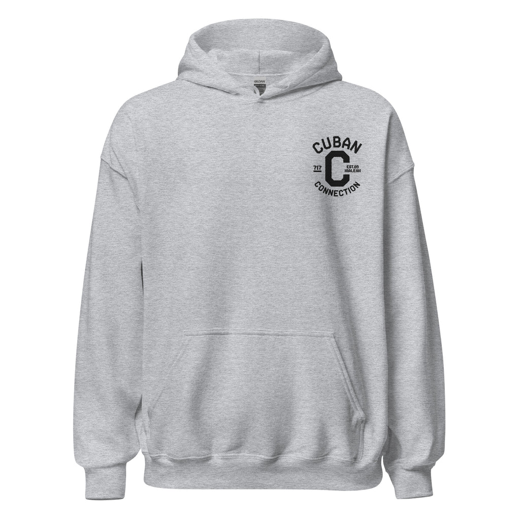 Clásico Black Embroidered Logo Hoodie