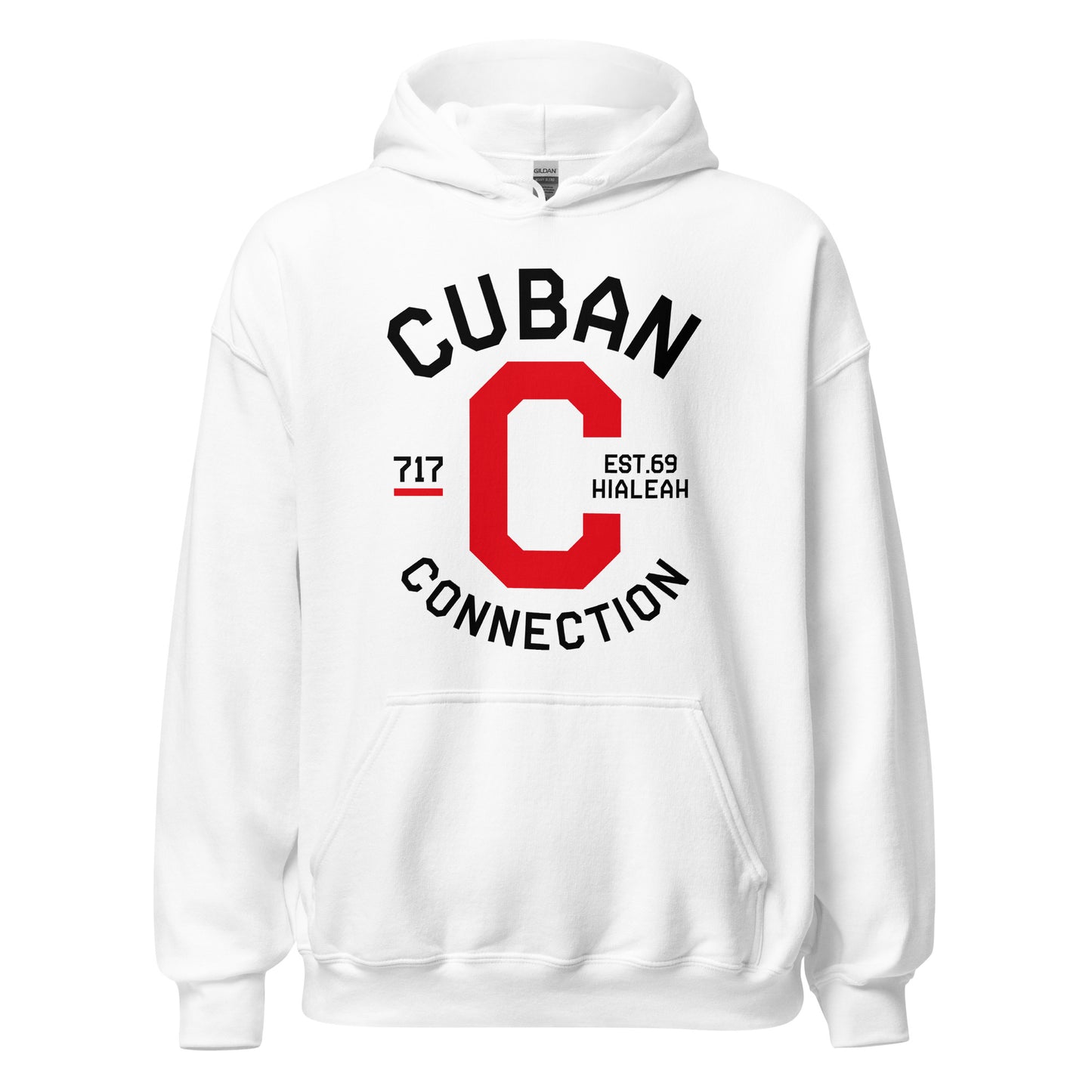Clásico Black & Red Logo Hoodie
