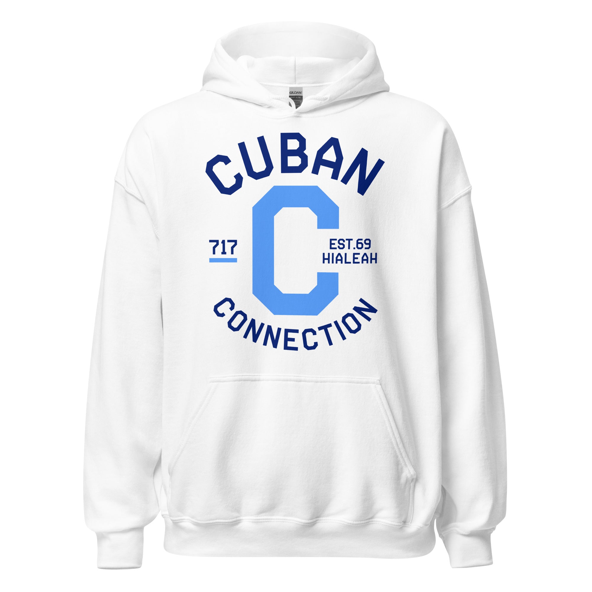 Clásico Navy & Sky Blue Logo Hoodie