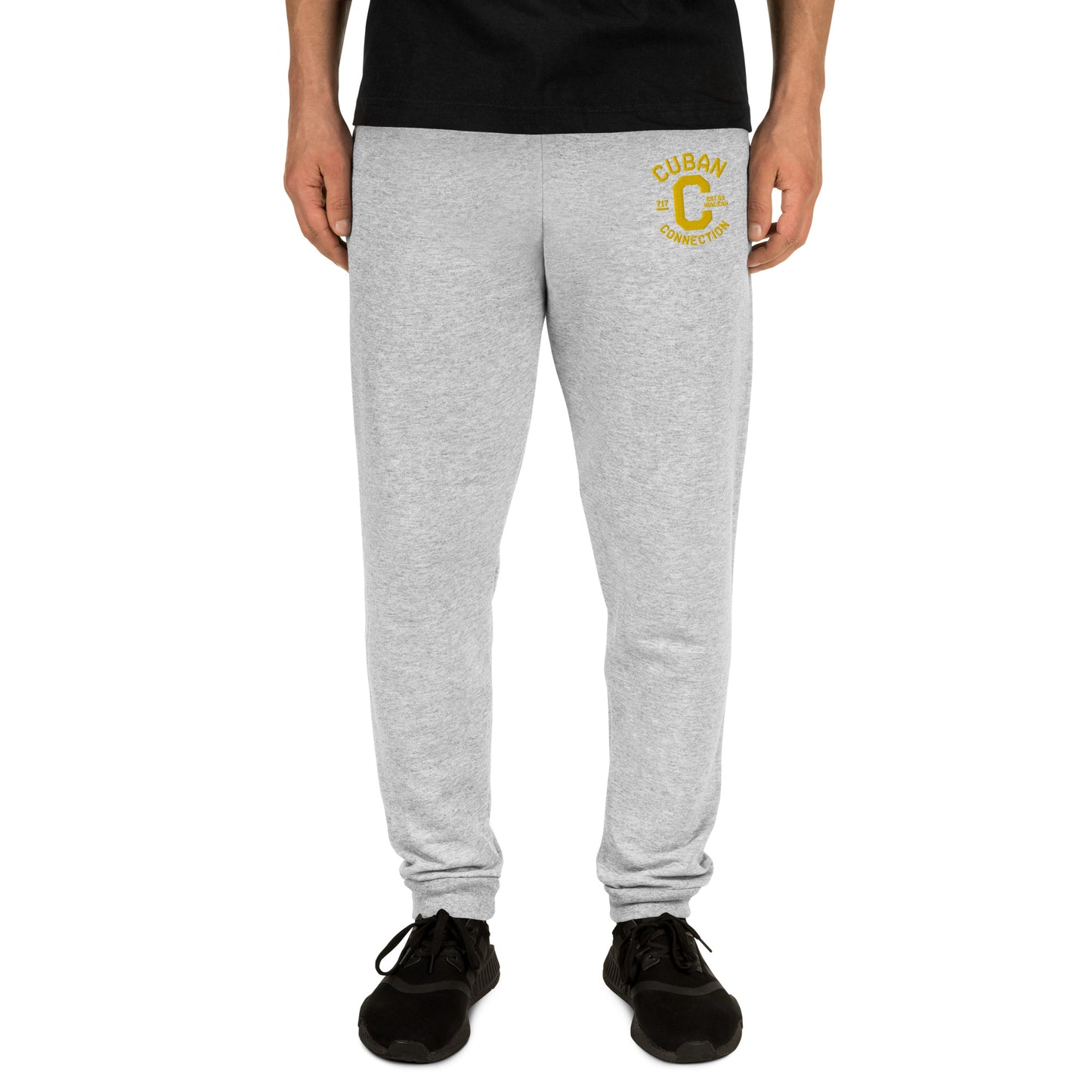 Clásico Yellow Embroidered Logo Joggers