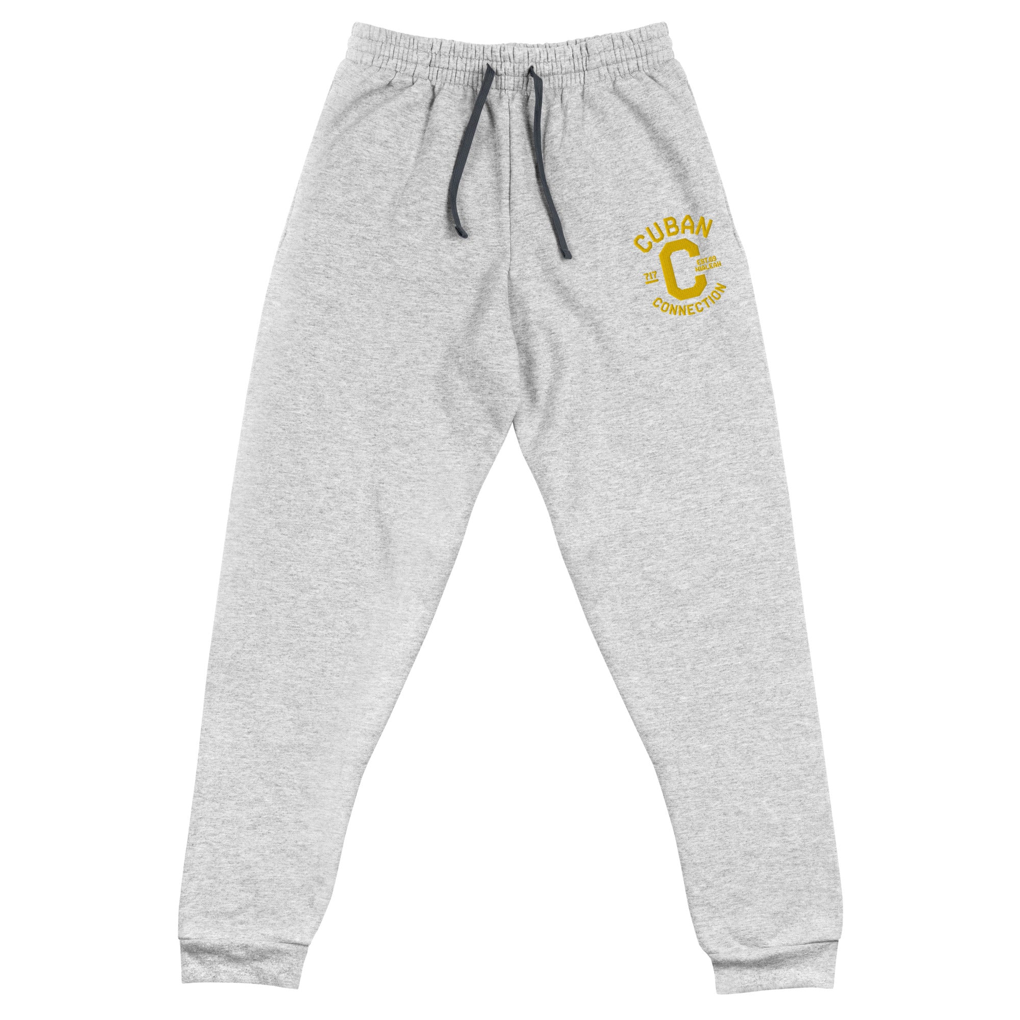 Clásico Yellow Embroidered Logo Joggers