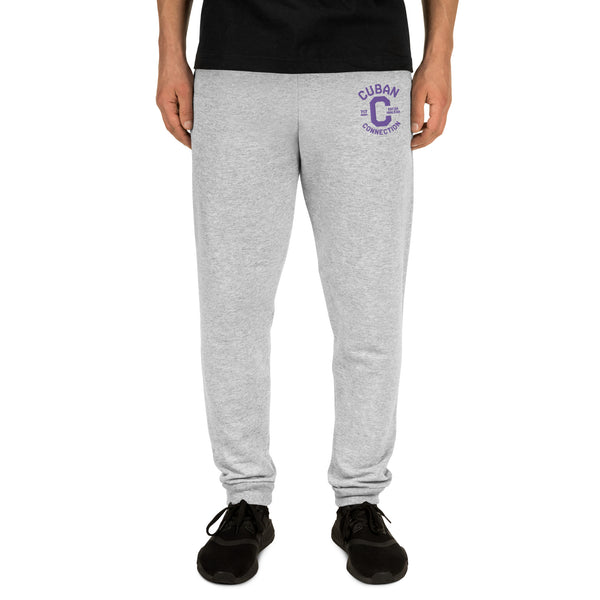 Clásico Purple Embroidered Logo Joggers