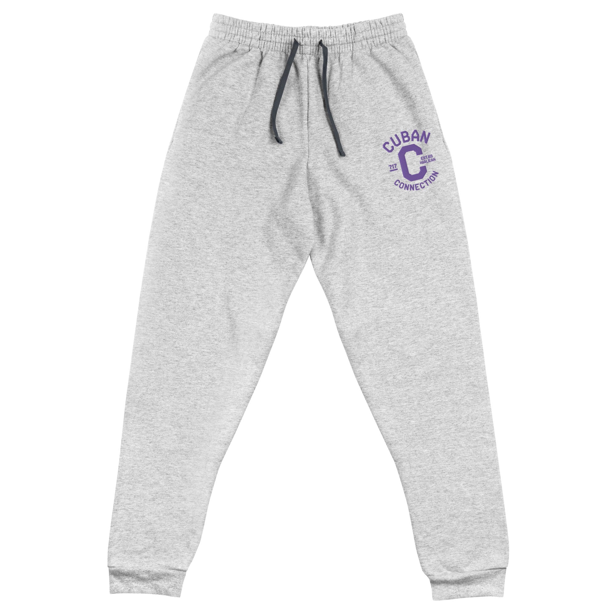 Clásico Purple Embroidered Logo Joggers