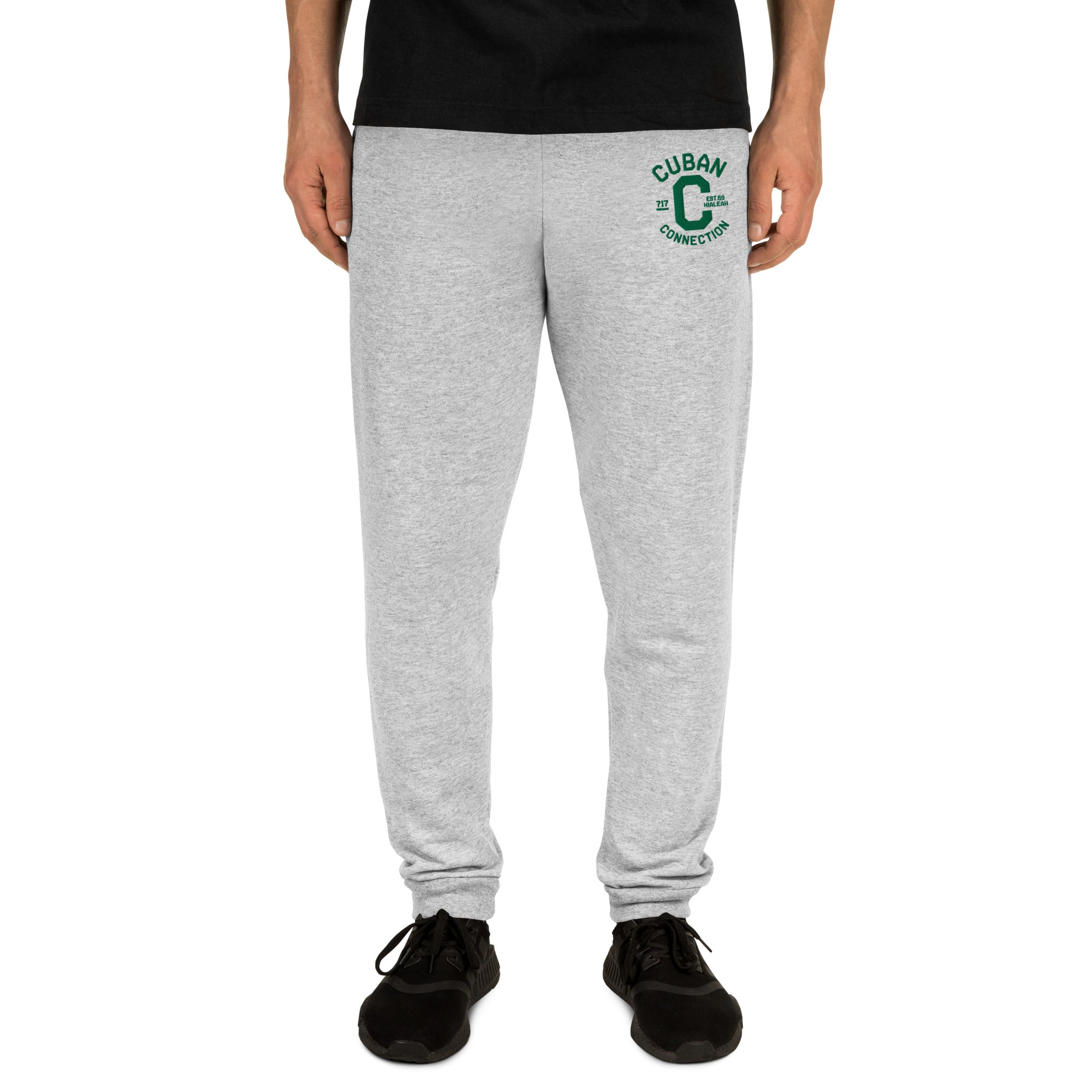 Clásico Green Embroidered Logo Joggers