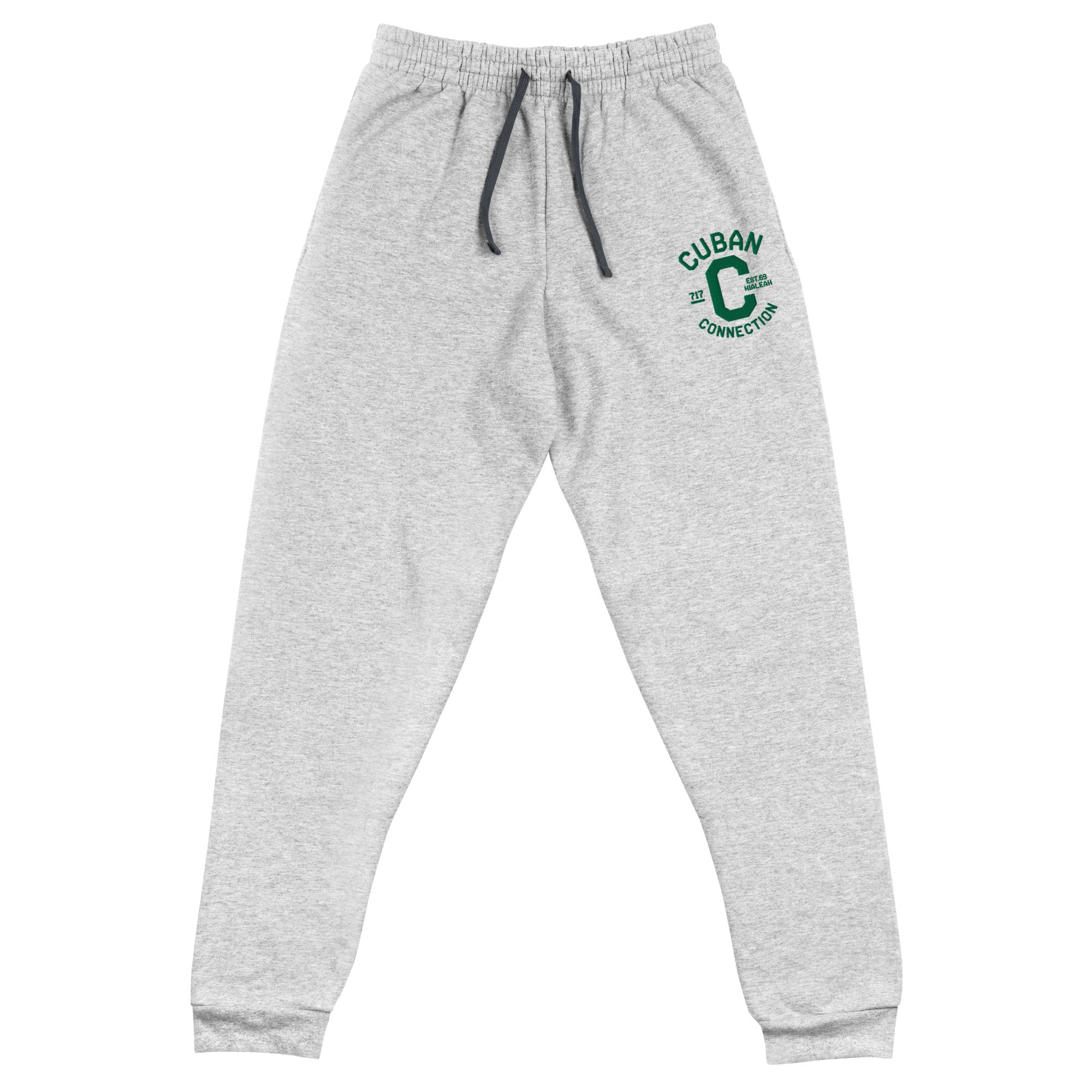 Clásico Green Embroidered Logo Joggers