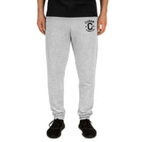 Clásico Black Embroidered Logo Joggers