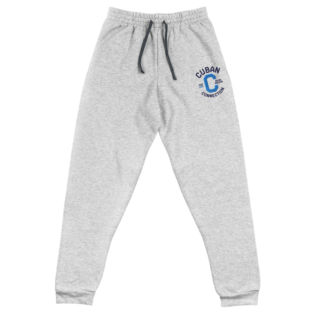 Clásico Navy & Sky Blue Embroidered Logo Joggers