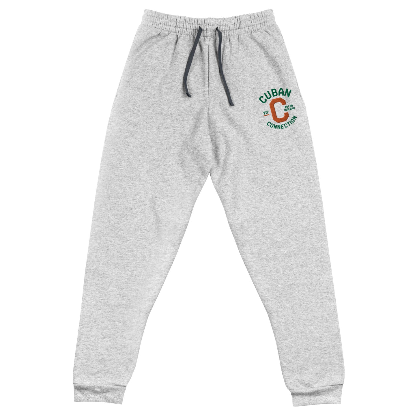 Clásico Green & Orange Embroidered Logo Joggers