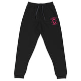 Clásico Neon Pink Embroidered Logo Joggers