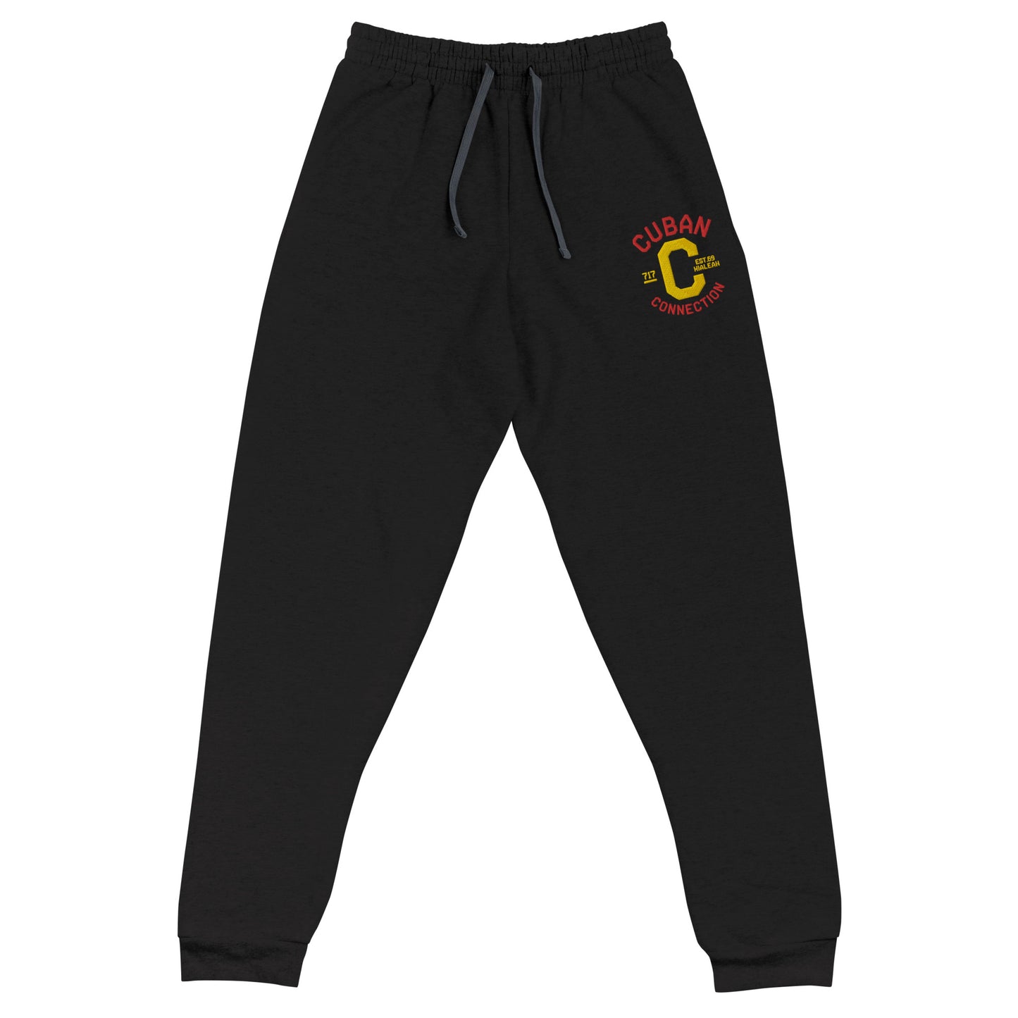 Clásico Red & Yellow Embroidered Logo Joggers