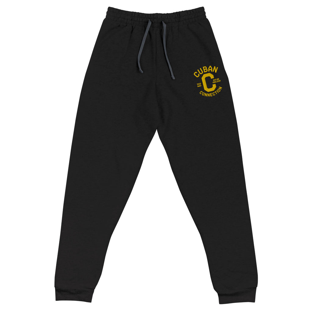 Clásico Yellow Embroidered Logo Joggers