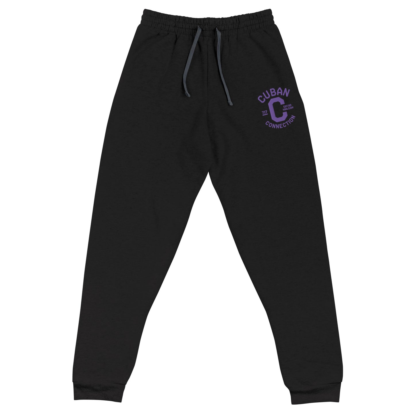 Clásico Purple Embroidered Logo Joggers