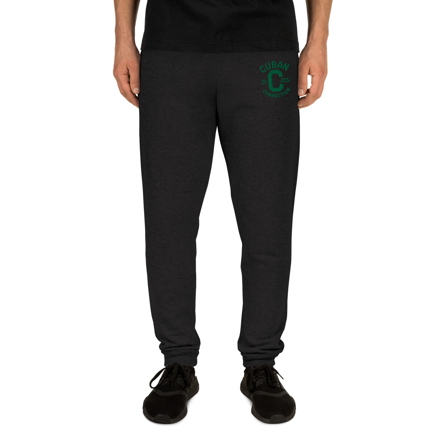 Clásico Green Embroidered Logo Joggers