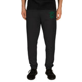 Clásico Green Embroidered Logo Joggers