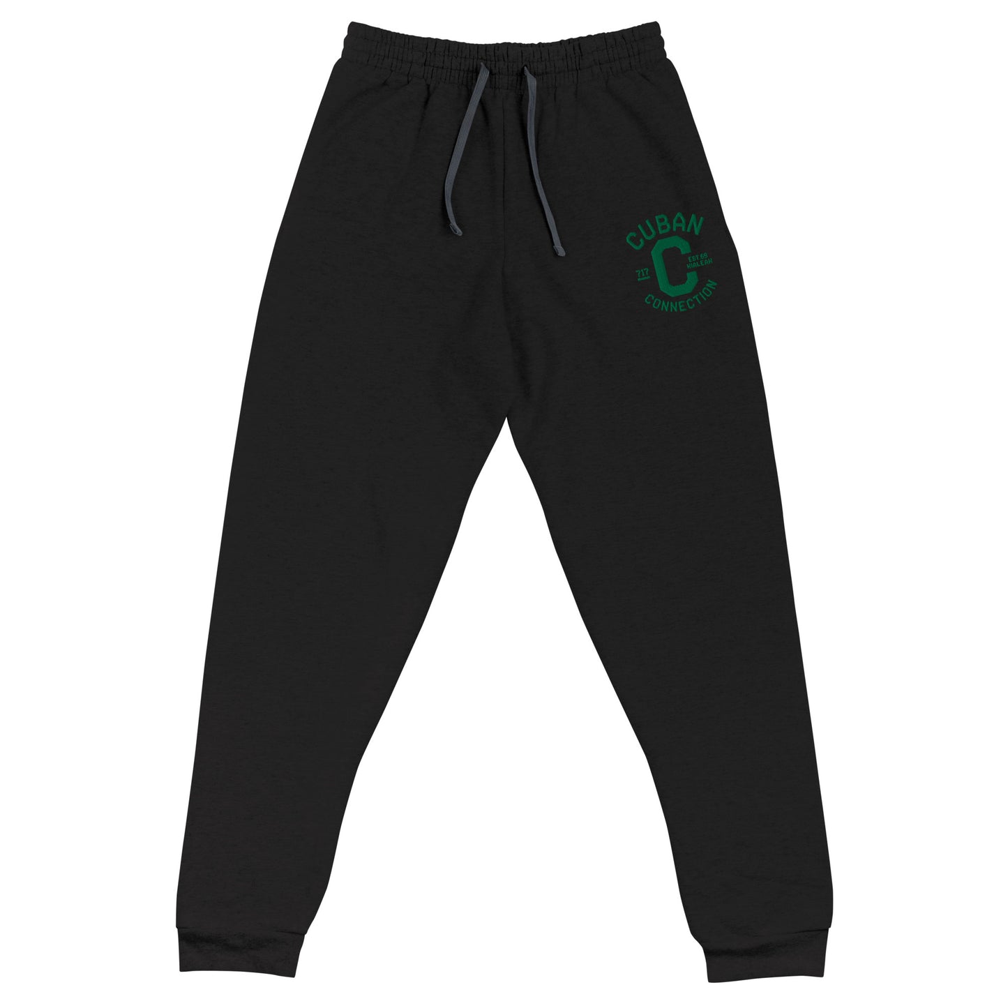Clásico Green Embroidered Logo Joggers