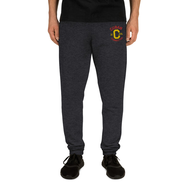 Clásico Red & Yellow Embroidered Logo Joggers