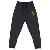 Clásico Red & Yellow Embroidered Logo Joggers