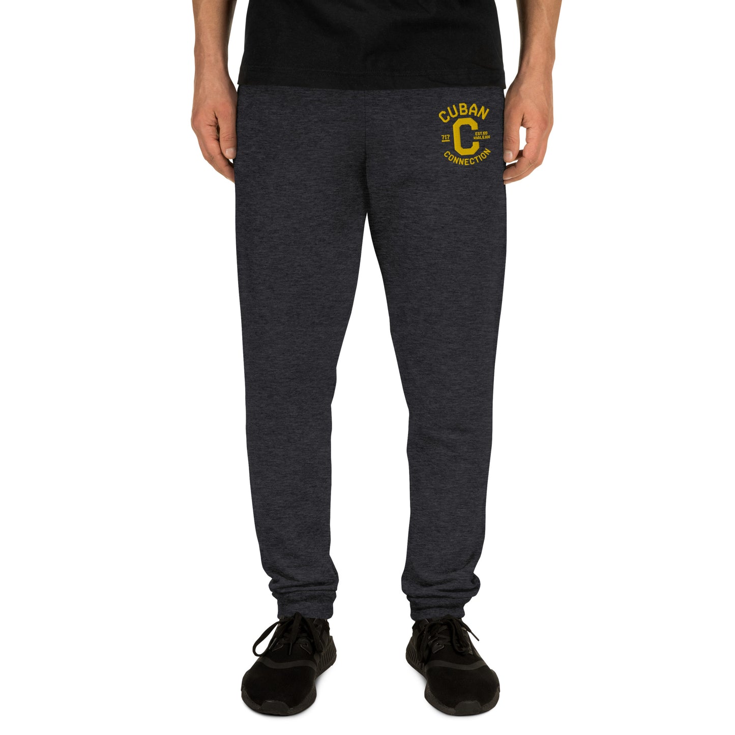 Clásico Yellow Embroidered Logo Joggers