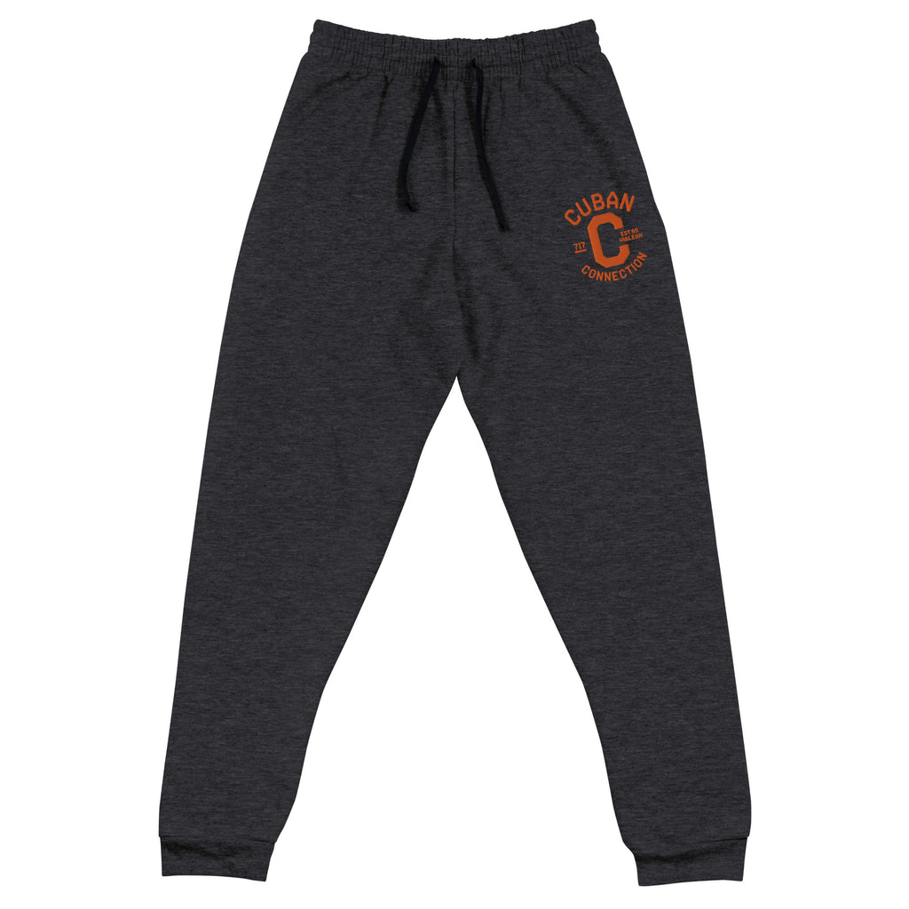 Clásico Orange Embroidered Logo Joggers