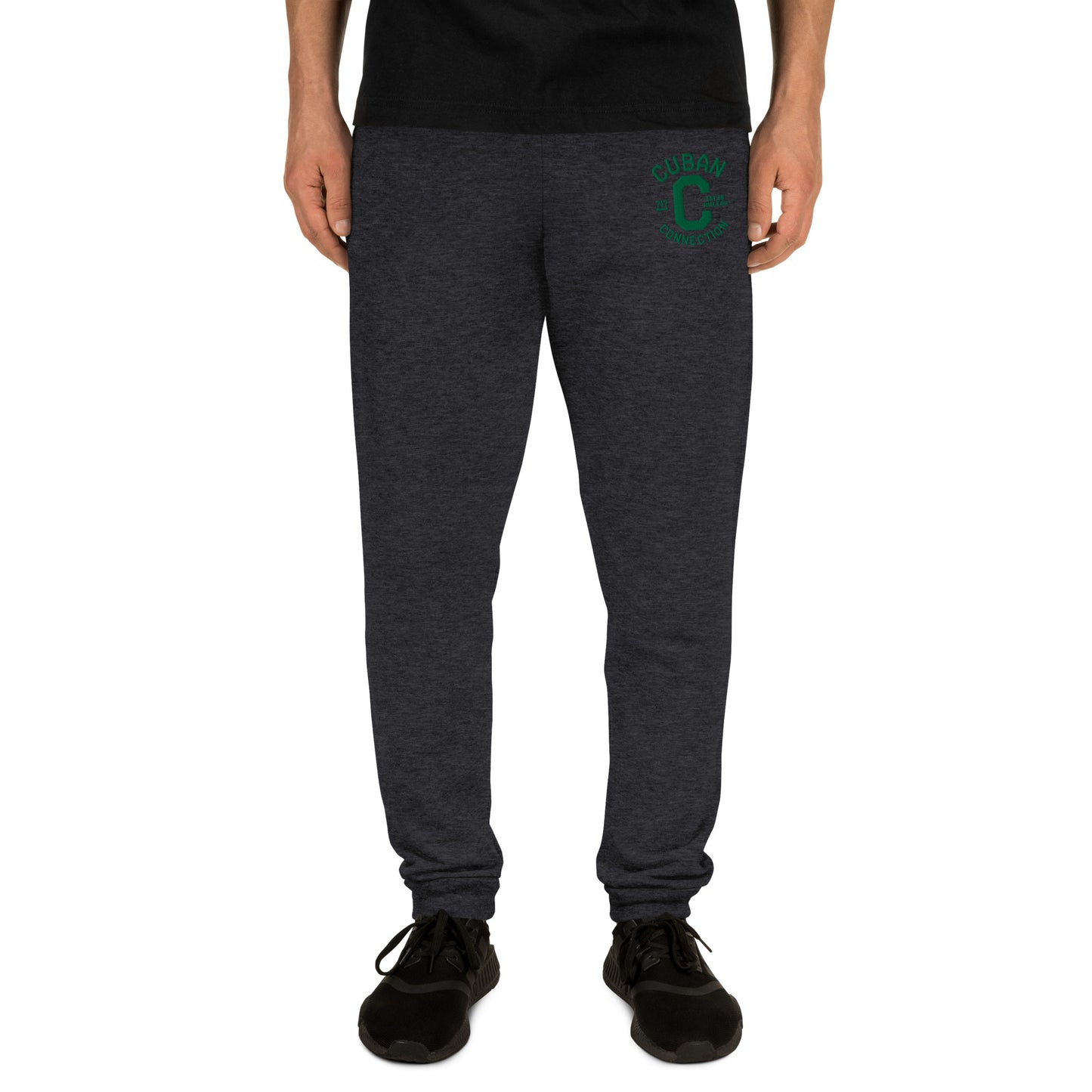 Clásico Green Embroidered Logo Joggers