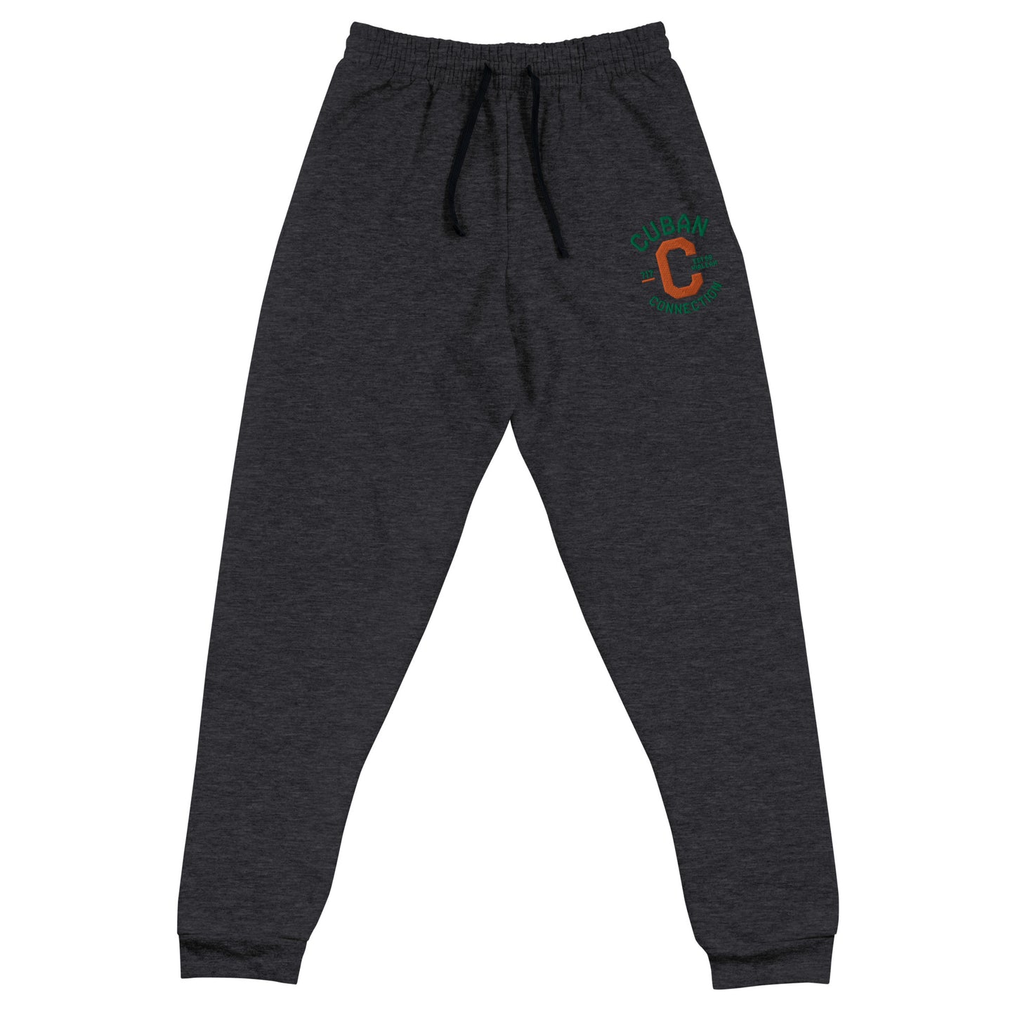 Clásico Green & Orange Embroidered Logo Joggers