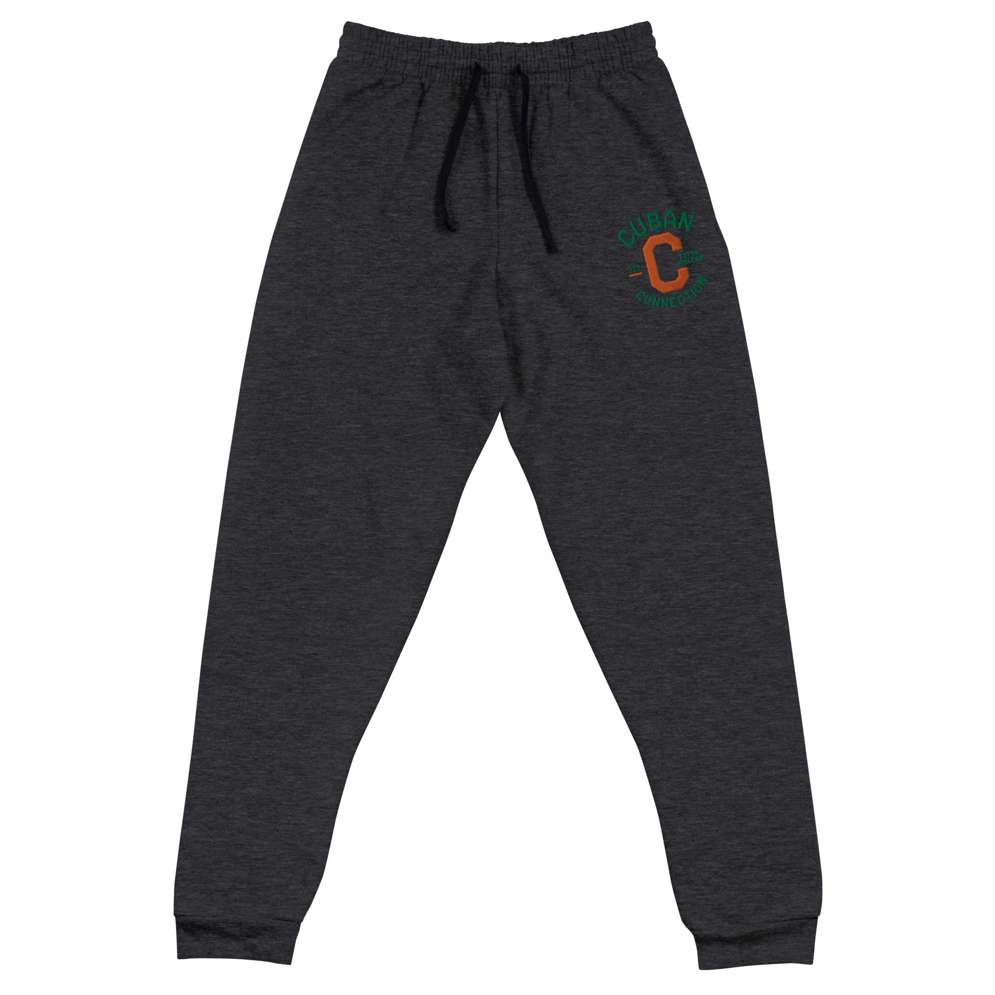 Clásico Green & Orange Embroidered Logo Joggers