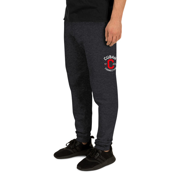 Clásico White & Red Logo Joggers