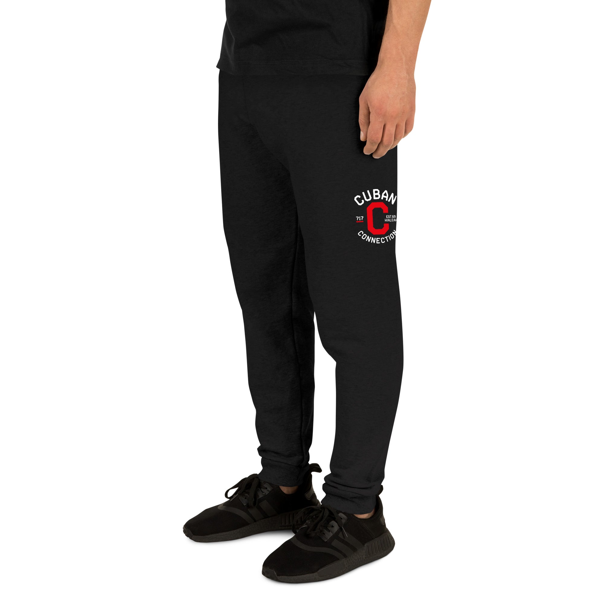 Clásico White & Red Logo Joggers