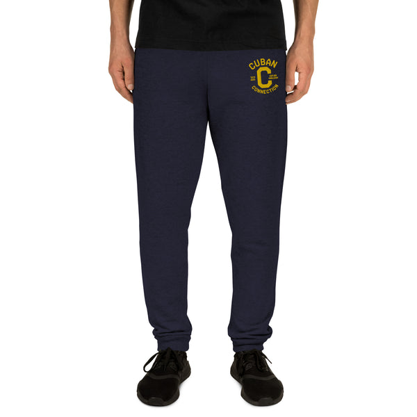 Clásico Yellow Embroidered Logo Joggers