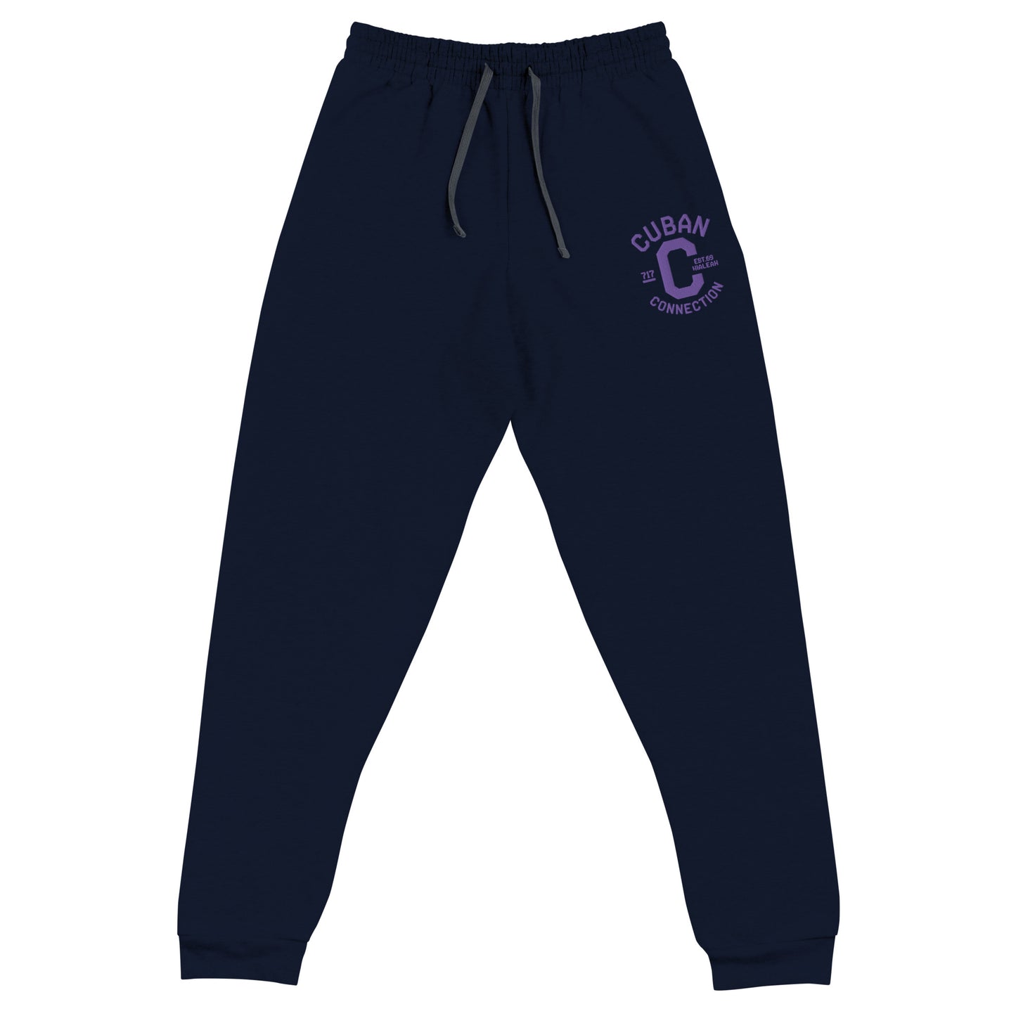 Clásico Purple Embroidered Logo Joggers