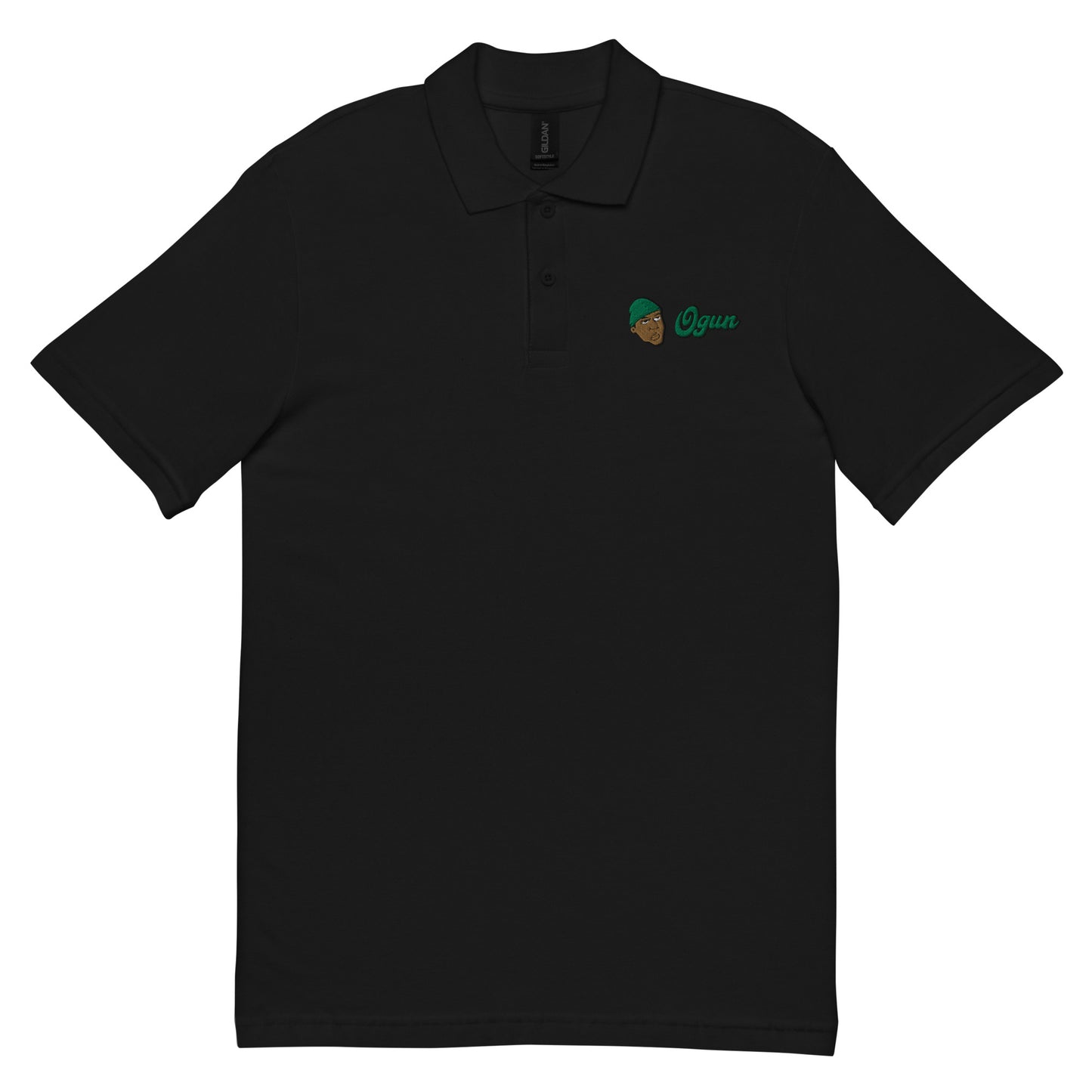 Orisha Ogun Embroidered Polo Shirt