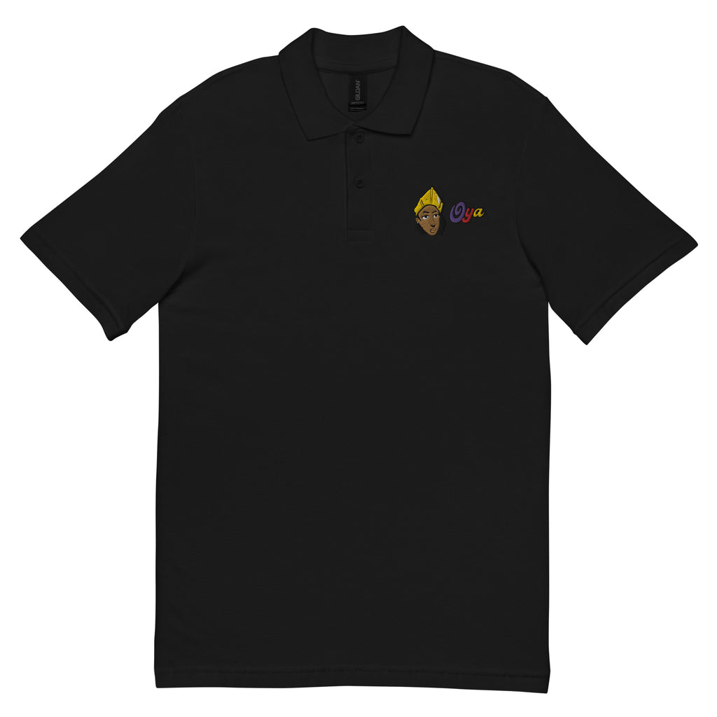 Orisha Ọya Embroidered Polo Shirt