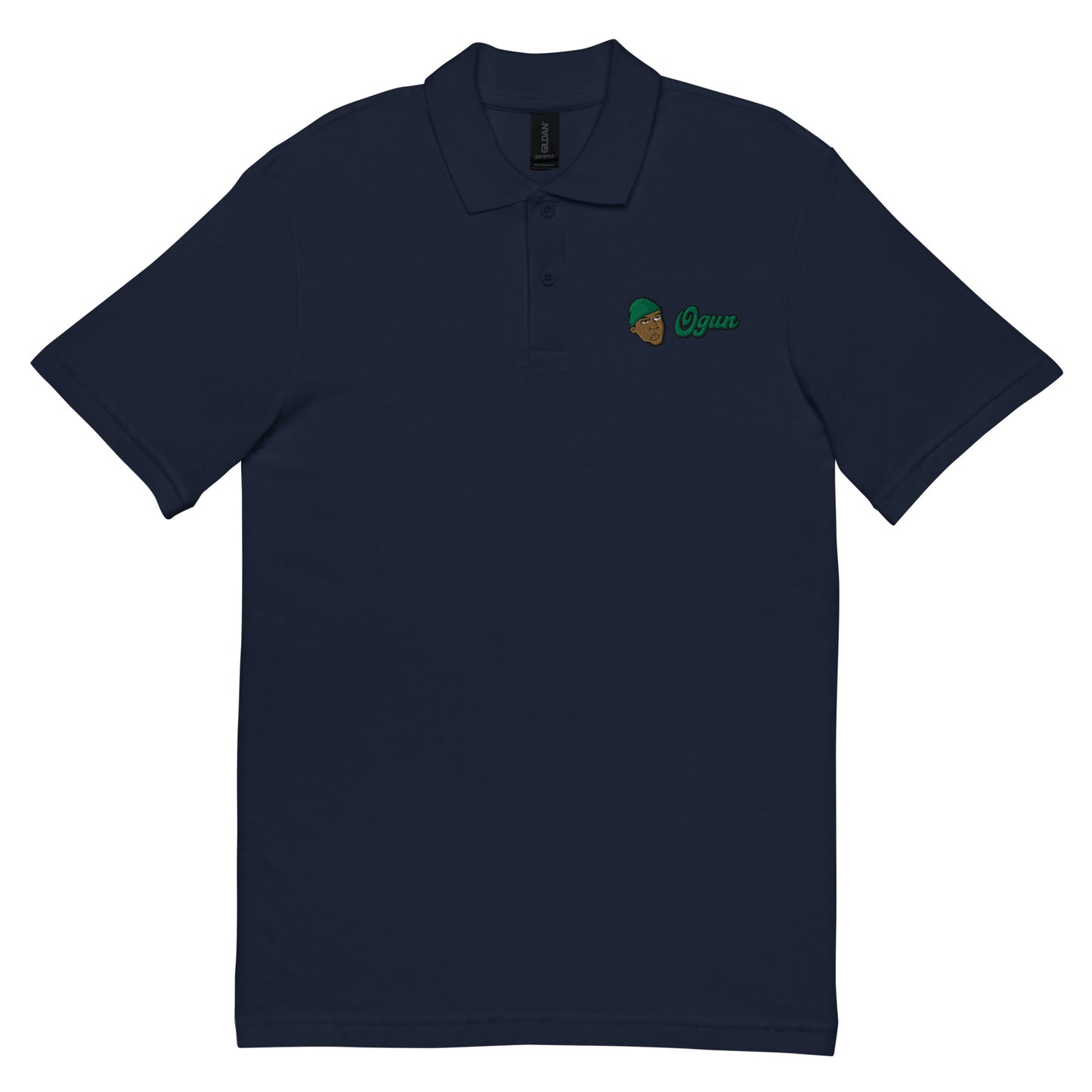 Orisha Ogun Embroidered Polo Shirt