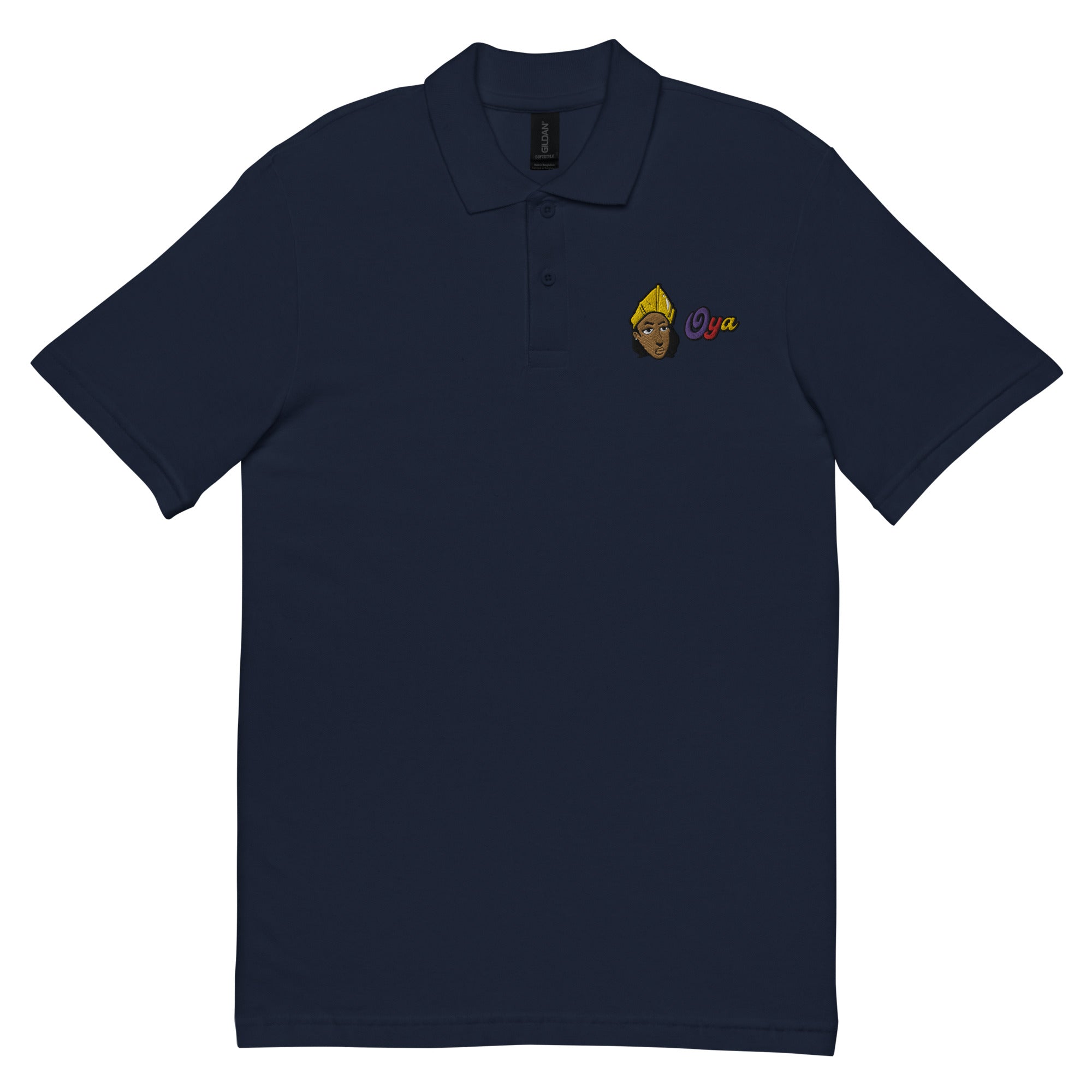 Orisha Ọya Embroidered Polo Shirt