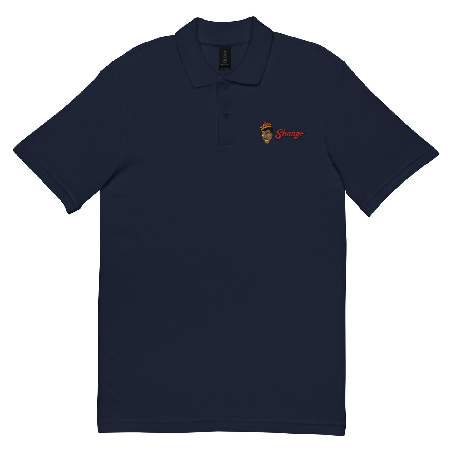 Orisha Shango Embroidered Polo Shirt