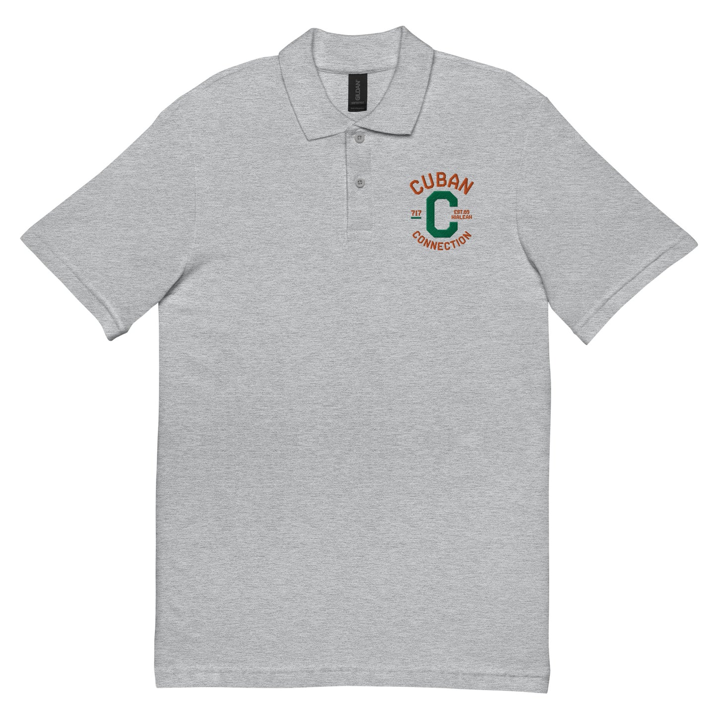 Clásico Green & Orange Logo Embroidered Polo Shirt