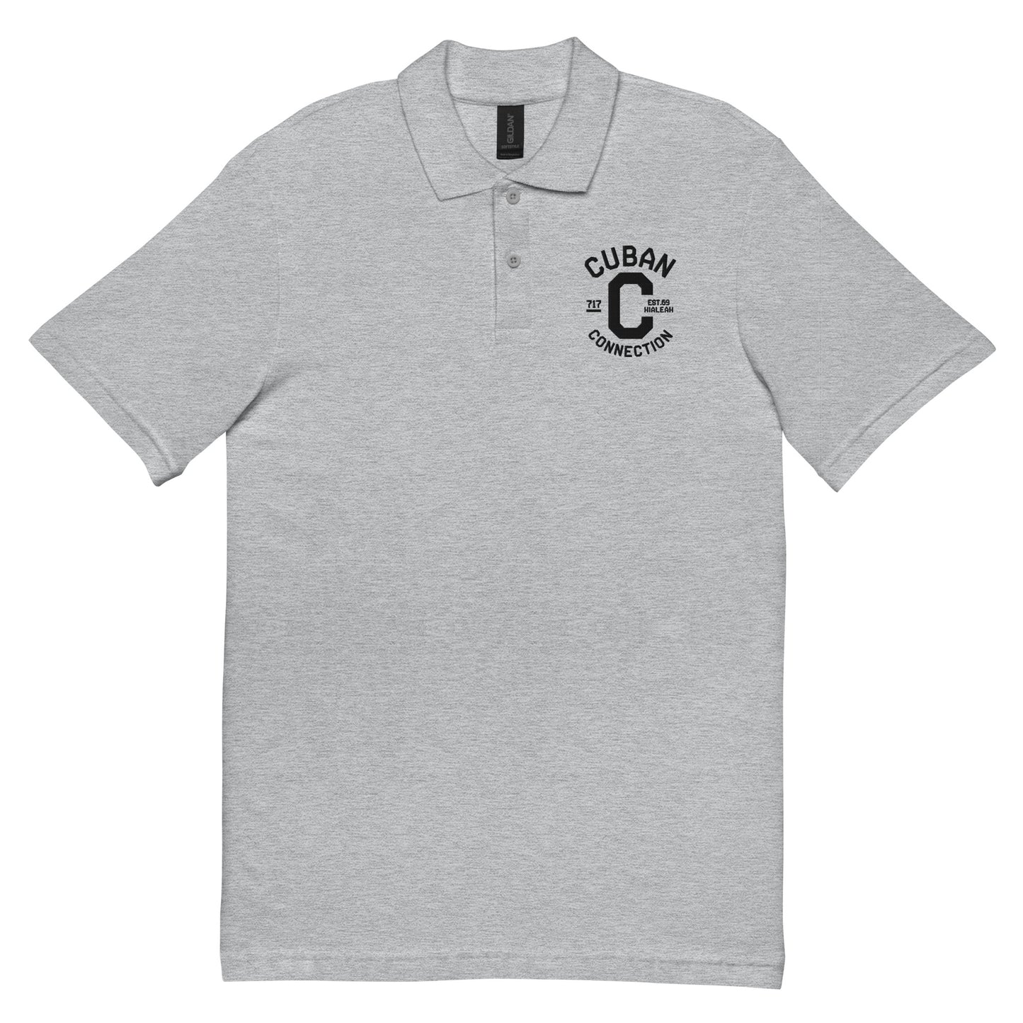 Clásico Black Logo Embroidered Polo Shirt