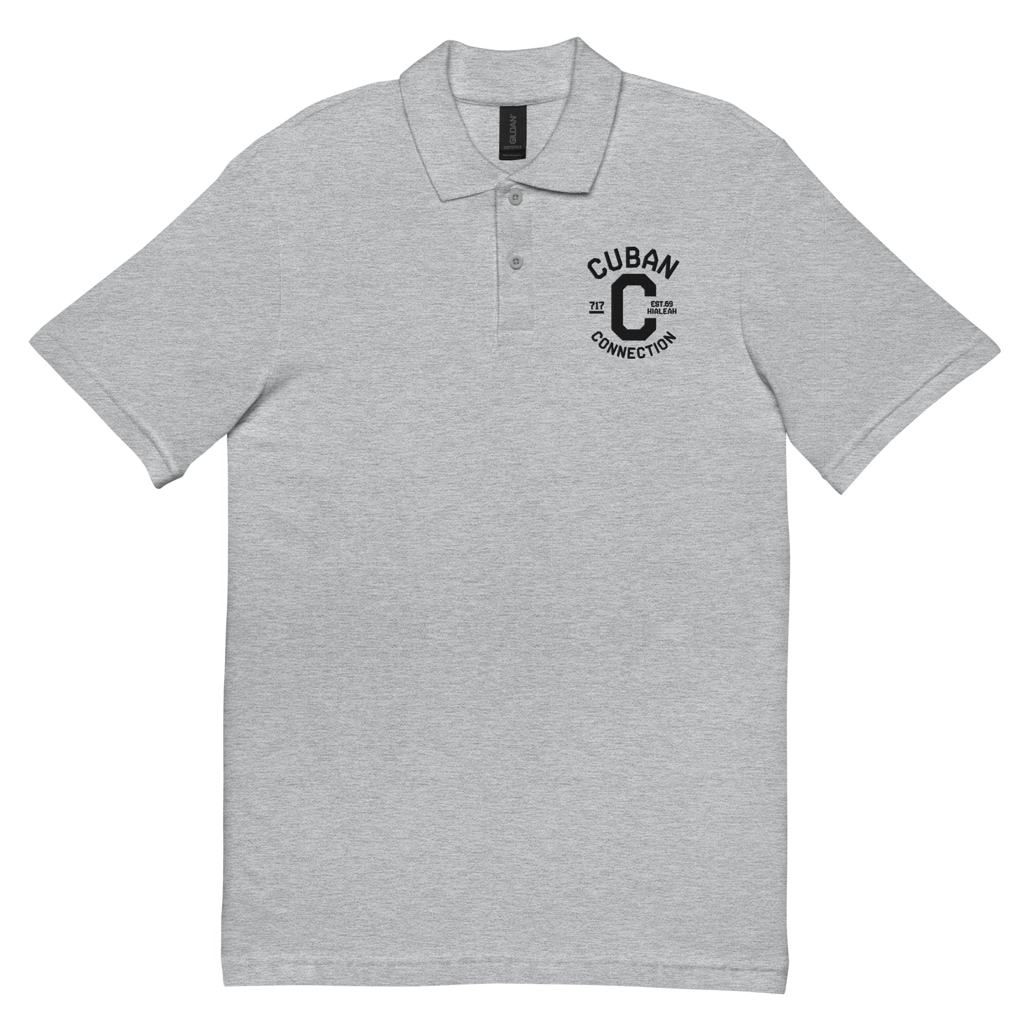 Clásico Black Logo Embroidered Polo Shirt
