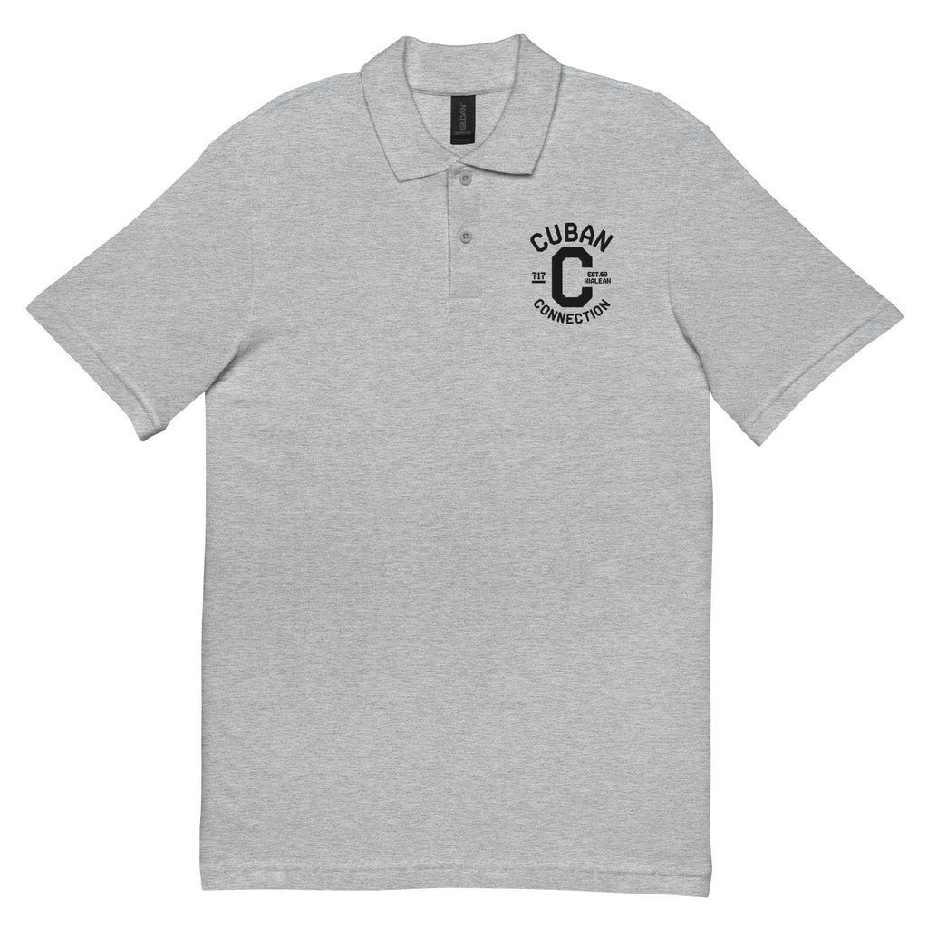 Clásico Black Logo Embroidered Polo Shirt