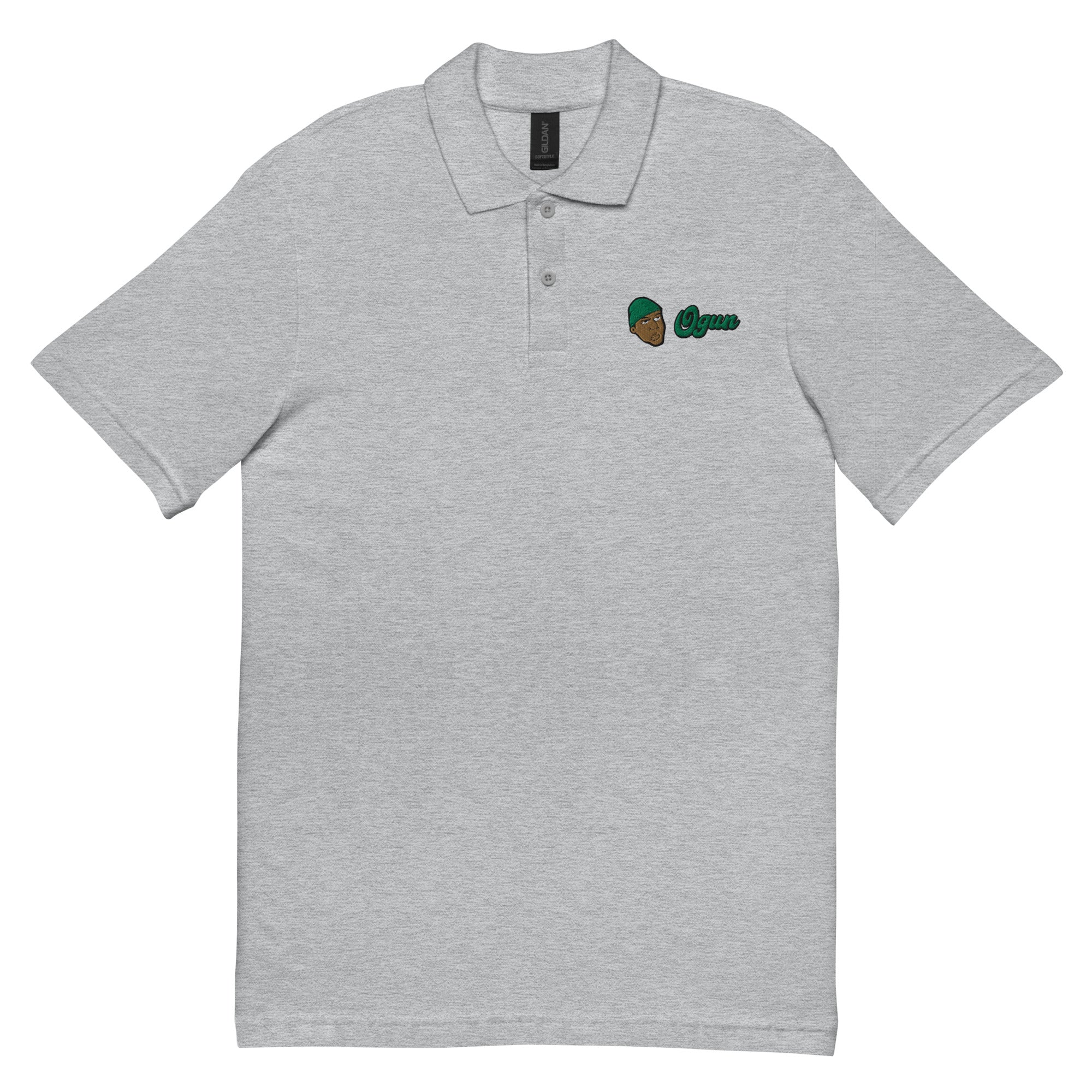 Orisha Ogun Embroidered Polo Shirt