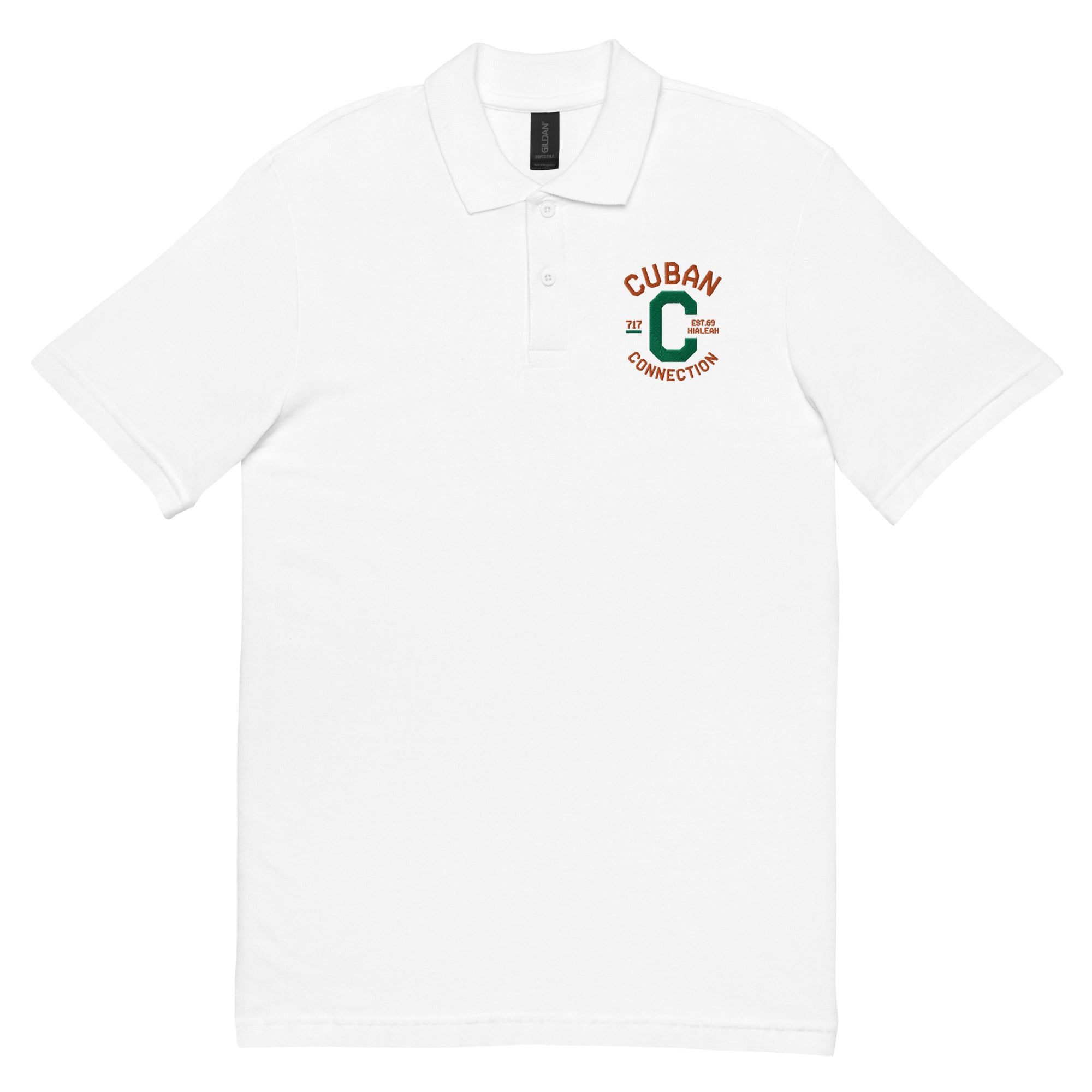 Clásico Green & Orange Logo Embroidered Polo Shirt