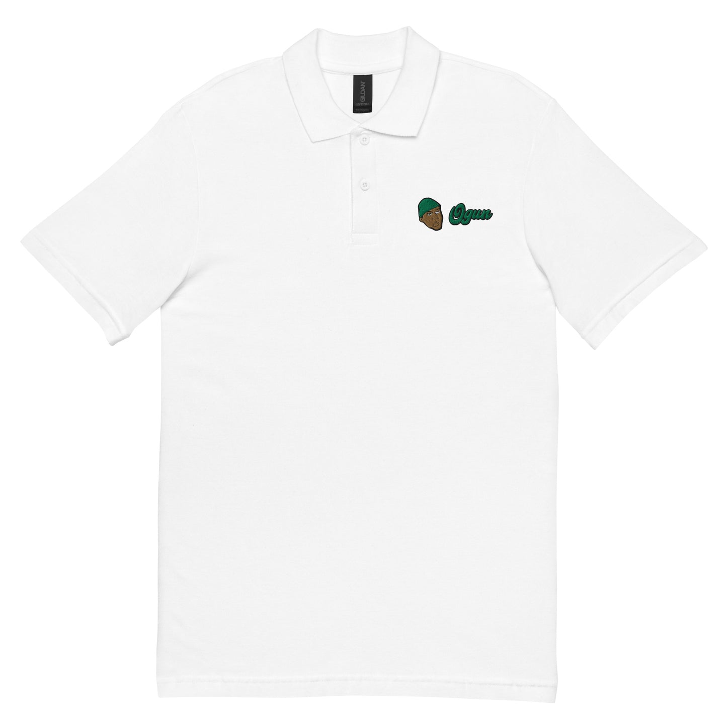Orisha Ogun Embroidered Polo Shirt