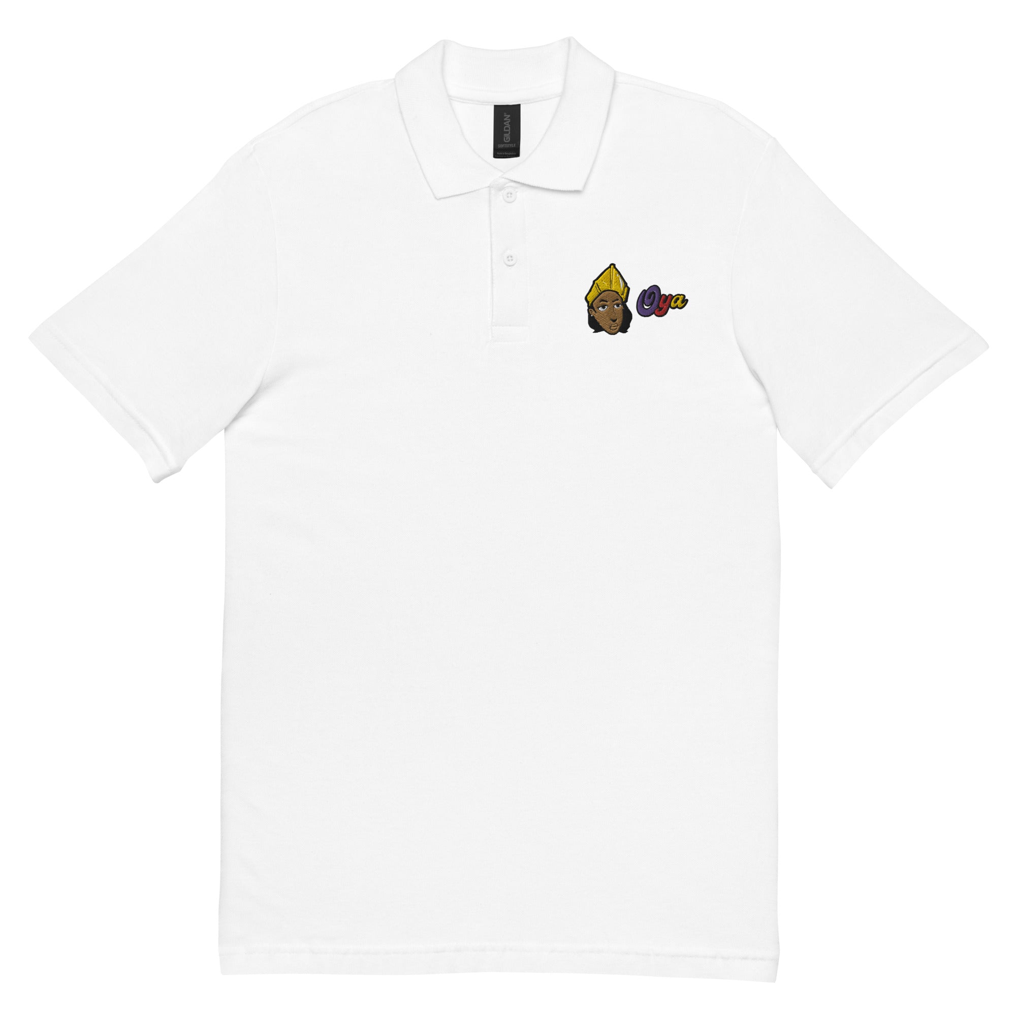 Orisha Ọya Embroidered Polo Shirt