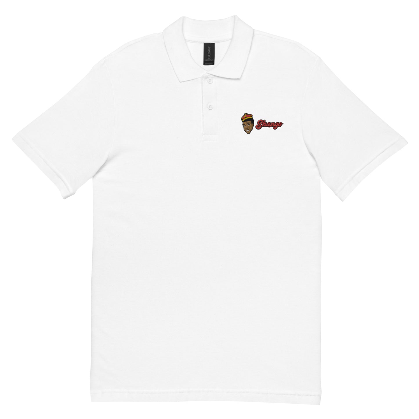 Orisha Shango Embroidered Polo Shirt