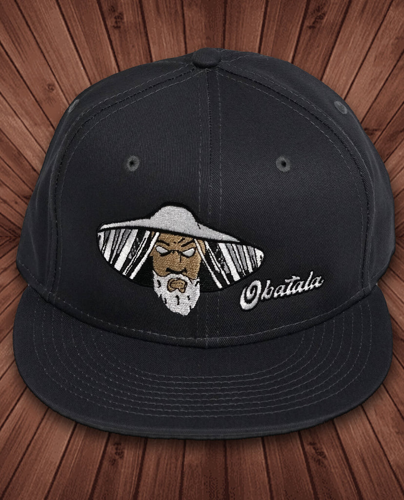 Orisha Charcoal Grey Hat with Obatalá Artwork