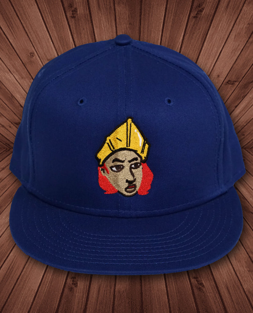Orisha Royal Blue Hat with Ọya Artwork